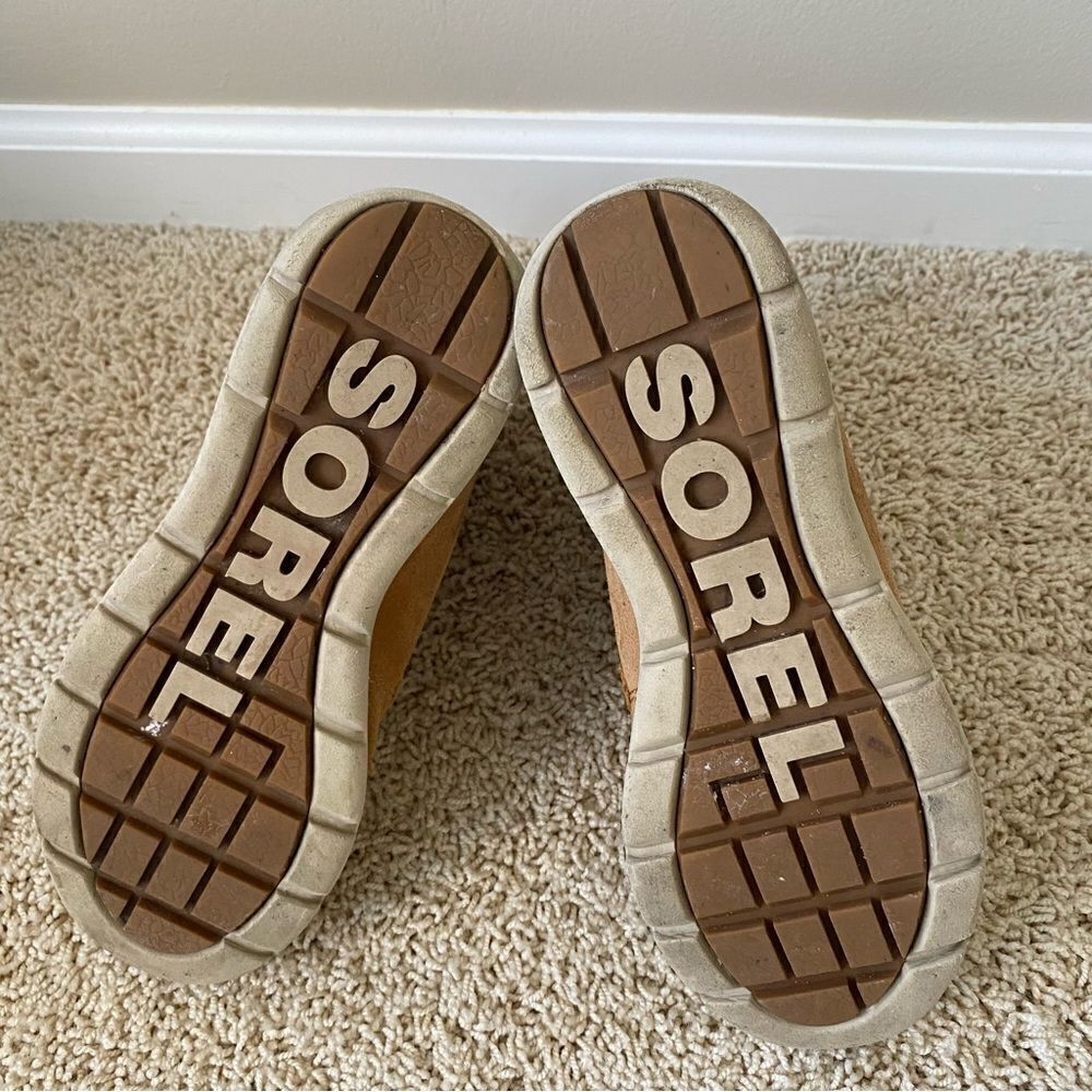 Sorel Joan Explorer Kinetic Snow Boots Camel Tan Brown 7 - Picture 4 of 5
